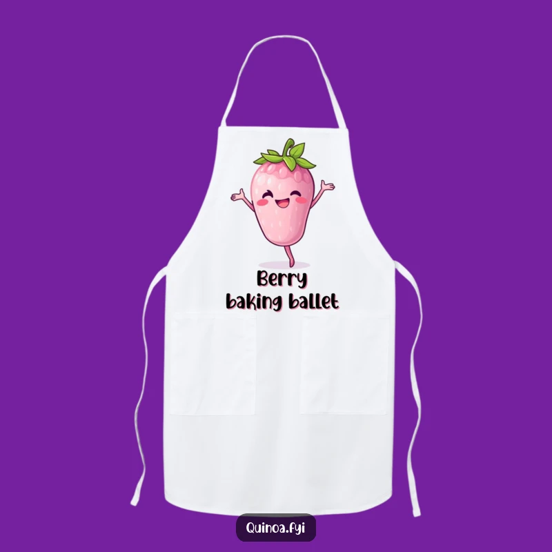 Funny Berry Pirouette Chef Apron - Cheerful Fruit Kitchen Gift