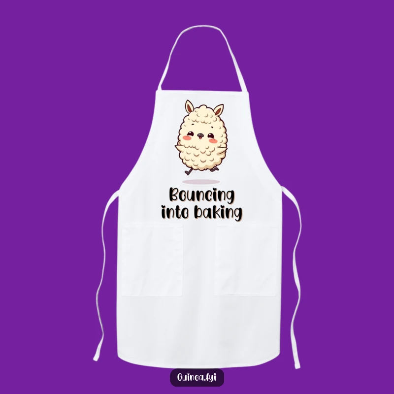 Funny Quinoa Skip Apron - Cook with a Happy Bounce!
