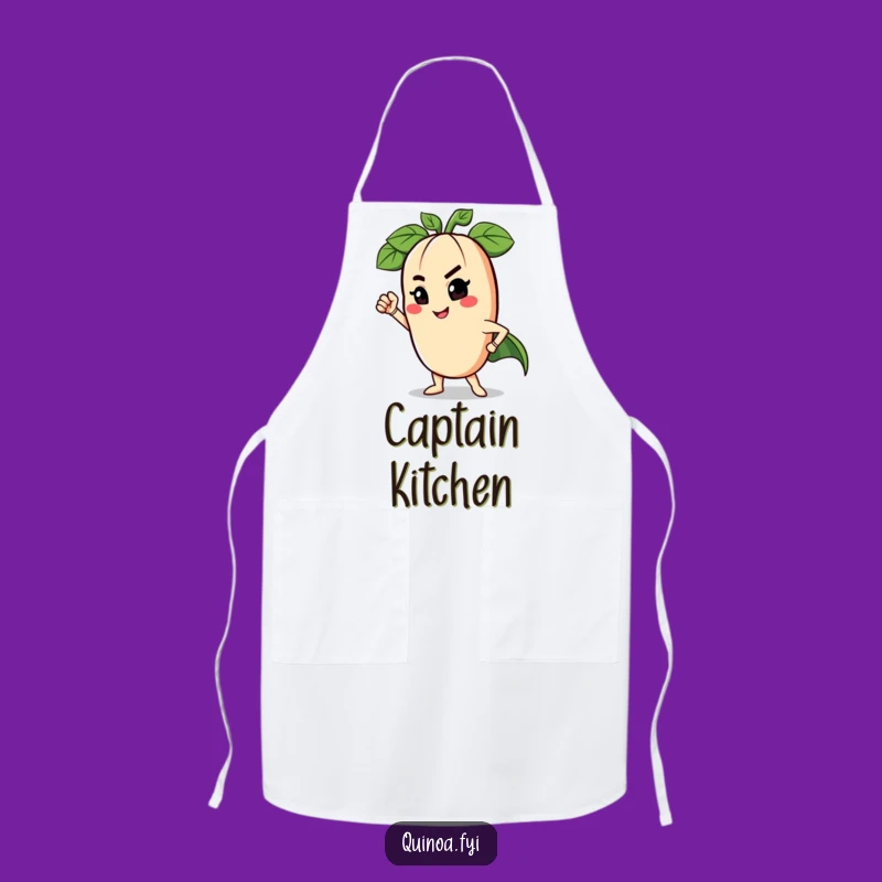 Funny Winking Legume Apron - Cook Up Laughs with Superhero Kitchen Humor