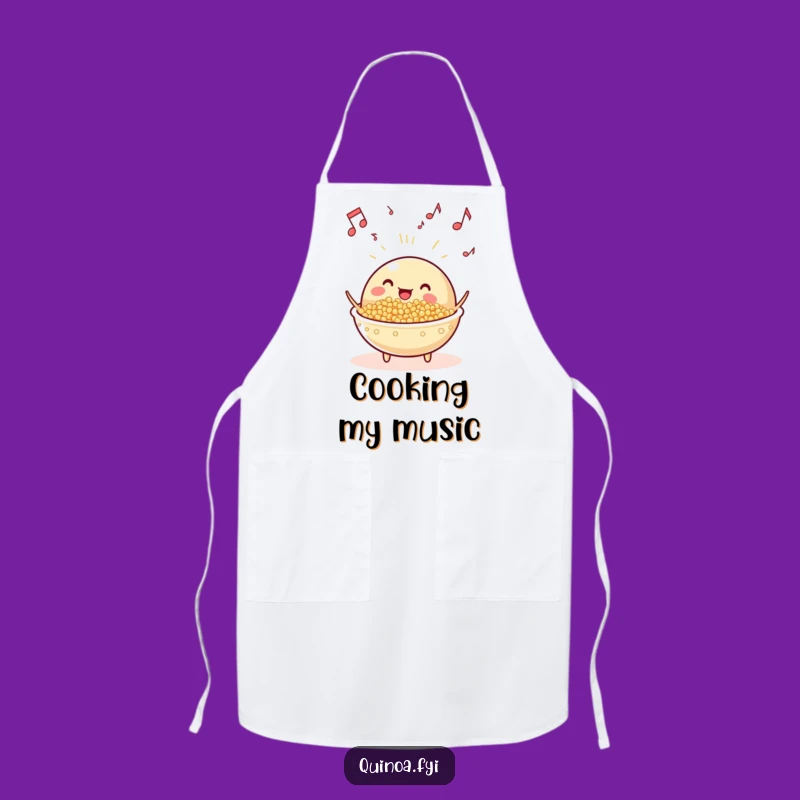 Funny Musical Quinoa Dish Apron: Cook to the Rhythm, A Hilarious Gift