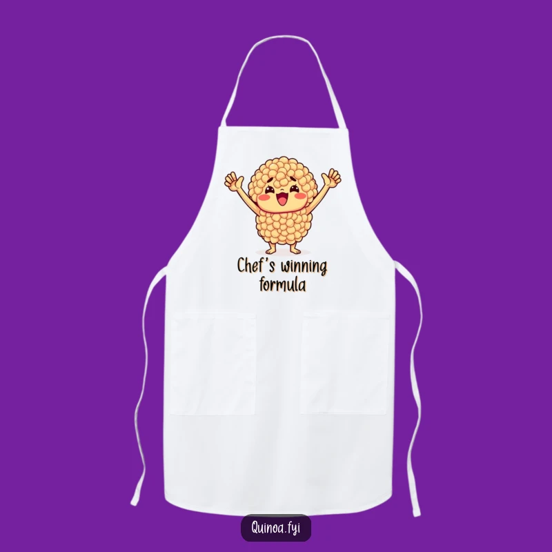 Funny Determined Quinoa Cluster Apron - Kitchen Motivation for Healthy Cooks