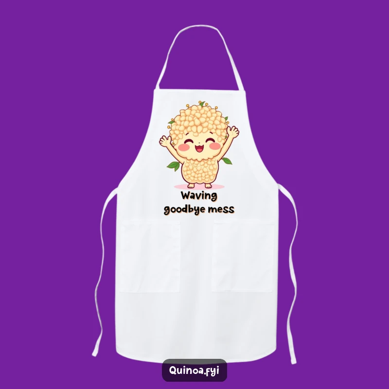 Funny Quinoa Bunch Apron: Happy Chef's Waving Gift