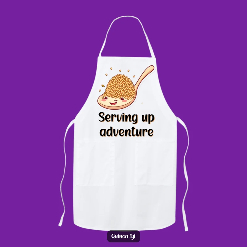Funny Quinoa Kitchen Adventure Apron: Cook with Comedic Flair!