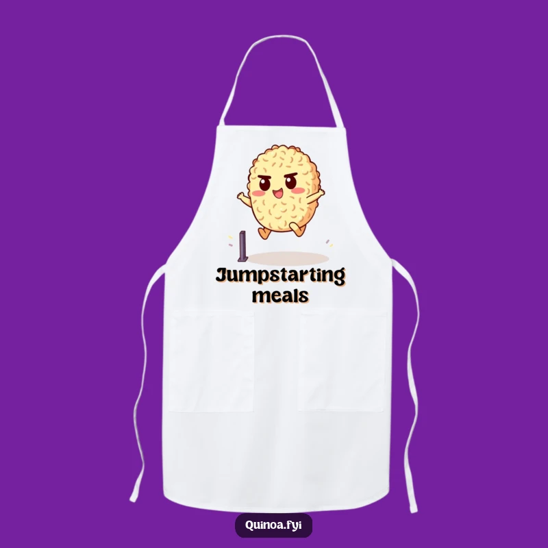 Funny Quinoa Hurdler Apron: Cook with Determination, Hilarious Funny Gift