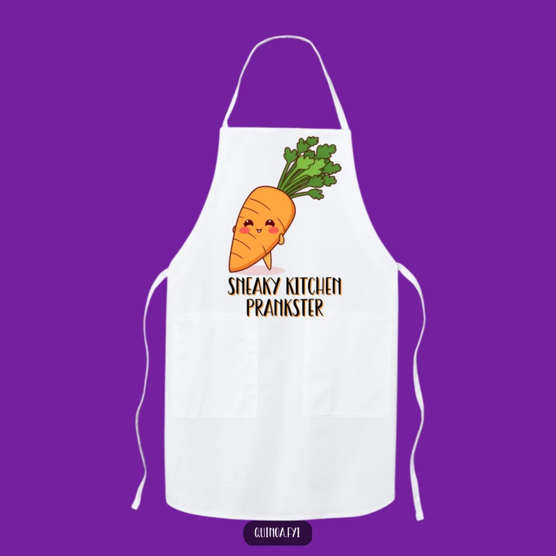 Funny Giggling Quinoa Carrot Apron: Cook with Playfulness and Charm!