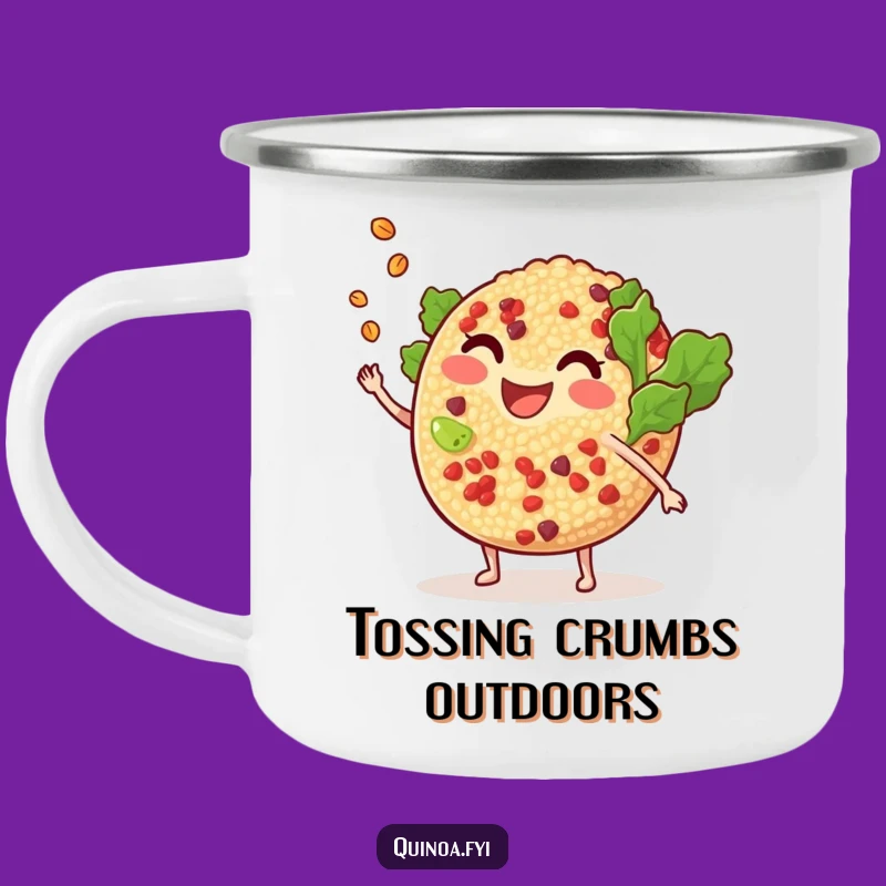 Funny Quinoa Salad Camping Mug: Fresh Air & Fun, Hilarious Gift
