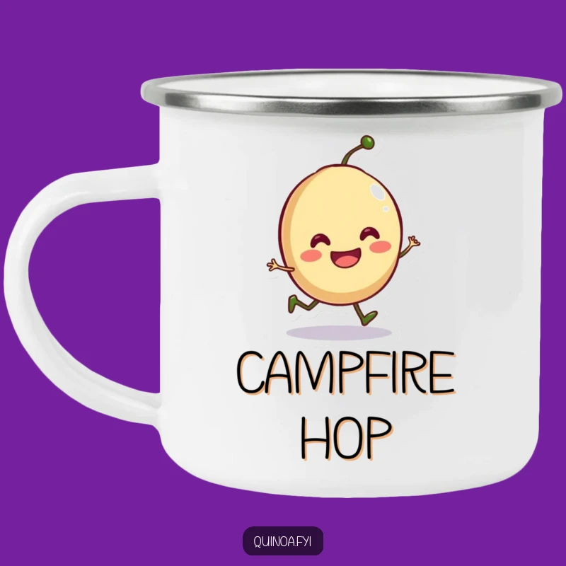 Funny Seed Hop Camping Mug - Playful Sprout for Outdoor Adventures