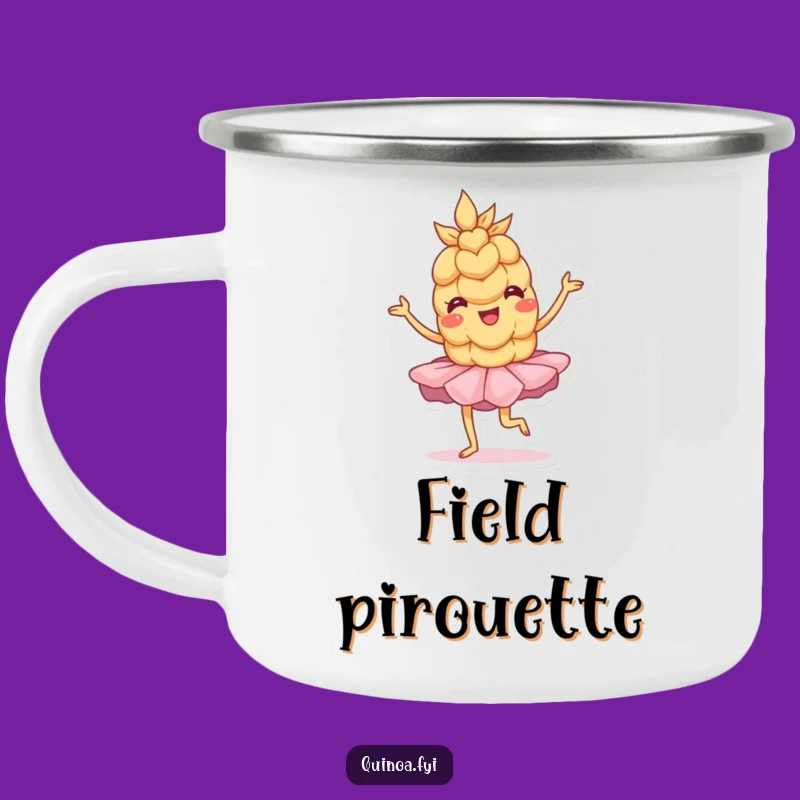 Funny Wobbly Wheat Campfire Mug - Adorable Outdoor Dancer Gift