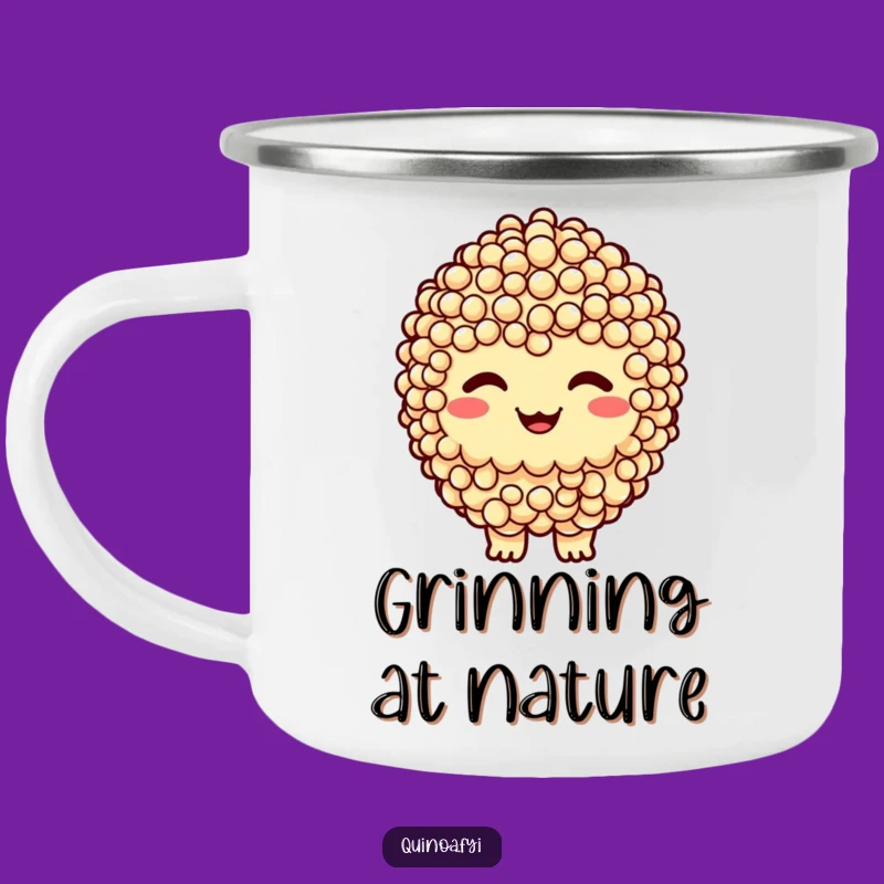 Funny Quinoa Cluster Camping Mug - Cheeky Companion for Your Adventures!