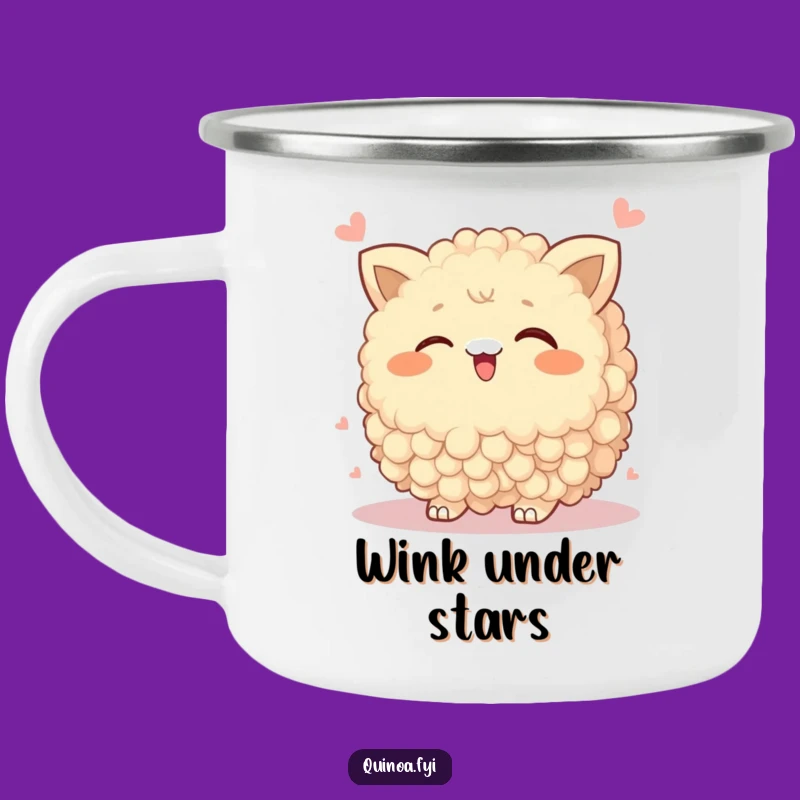 Funny Wobbly Quinoa Camp Mug: Adventure & Winks, Awesome Funny Gift