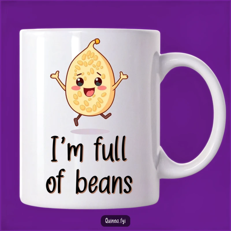 Funny Cheerful Quinoa Seed Bouncing Mug - The Perfect High-Energy Funny Gift