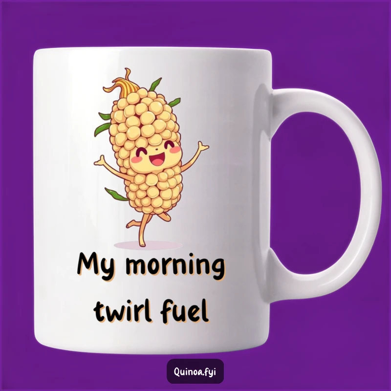 Funny Jovial Quinoa Stalk Twirl Mug - A Hilarious and Energetic Gift!