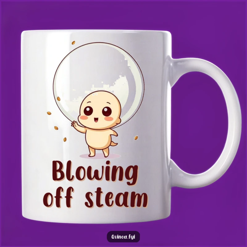 Funny Quinoa Bubble Mug - Playful Character Gift for Healthy Laughs