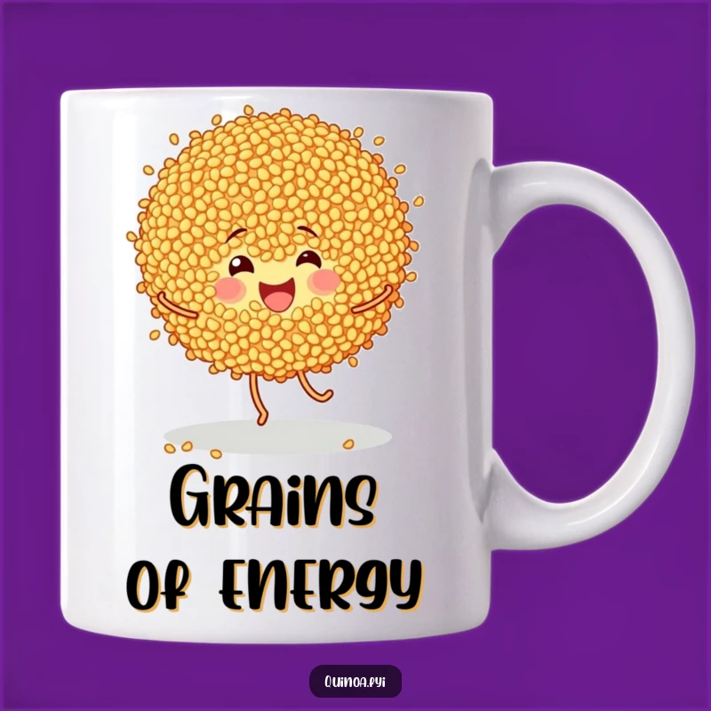 Funny Dancing Quinoa Grains Mug: A Hilarious Gift for Foodies