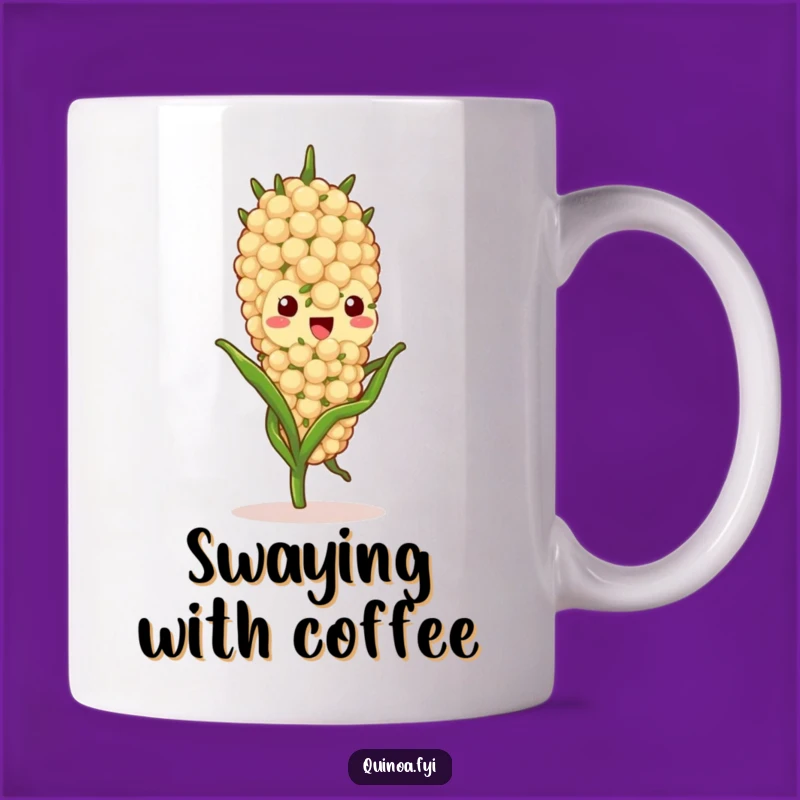 Funny Quinoa Stalk Mug - Sway into Your Day with This Funny Gift