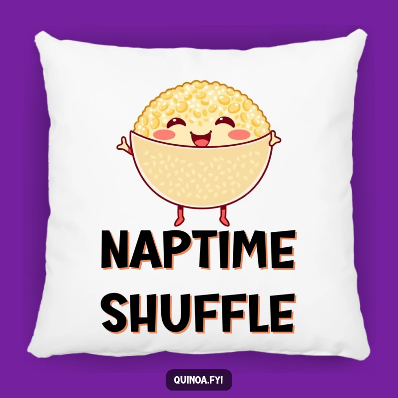 Comfortable Funny Dancing Quinoa Bowl Pillow - Soft and Cheerful Accent