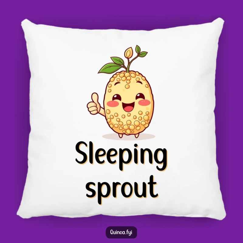 Funny Happy Quinoa Pillow: Cozy Comfort with Thumbs-Up Cheer