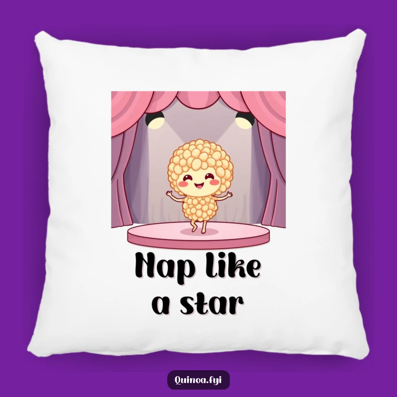 Funny Quinoa Dancer Pillow: Cuddle Up with Comical Grains!