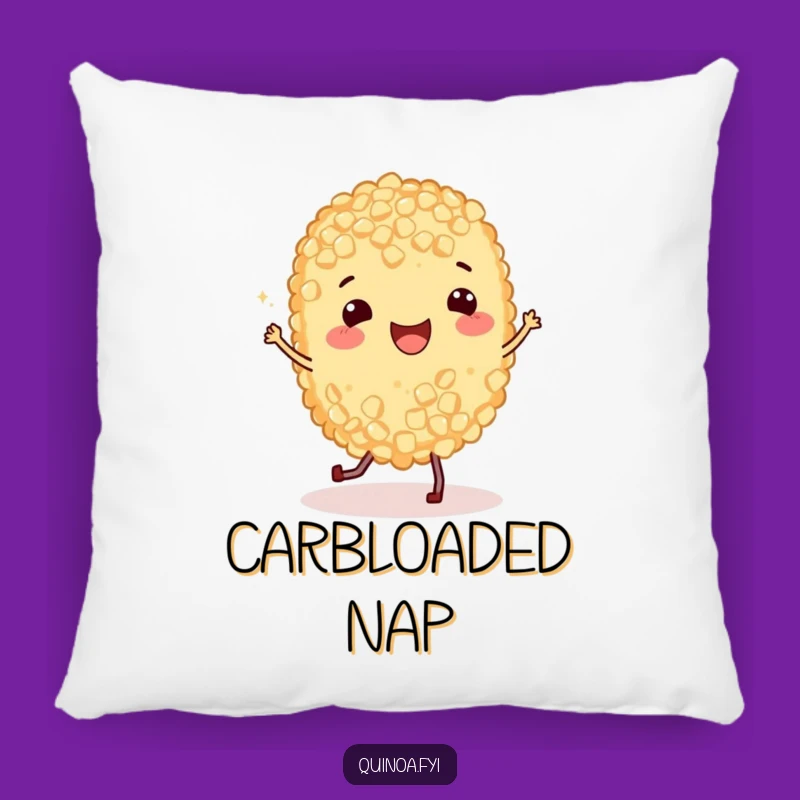 Funny Quinoa Jig Pillow: Cozy & Cute Dancing Grain, Perfect Funny Gift