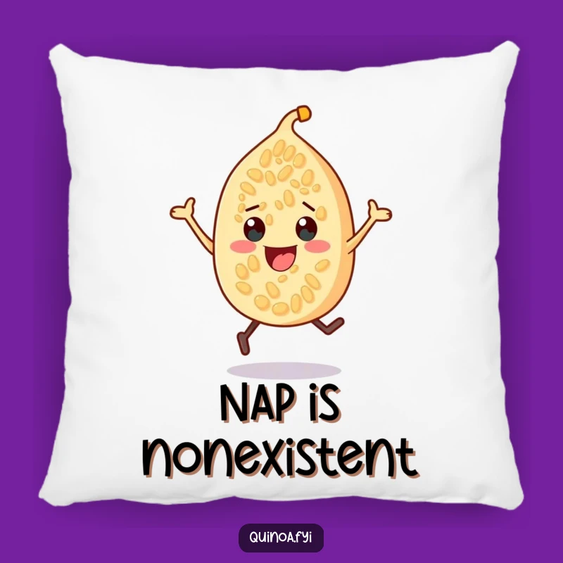 Funny Quinoa Seed Pillow - Snuggle Up with This Cheerful Funny Gift