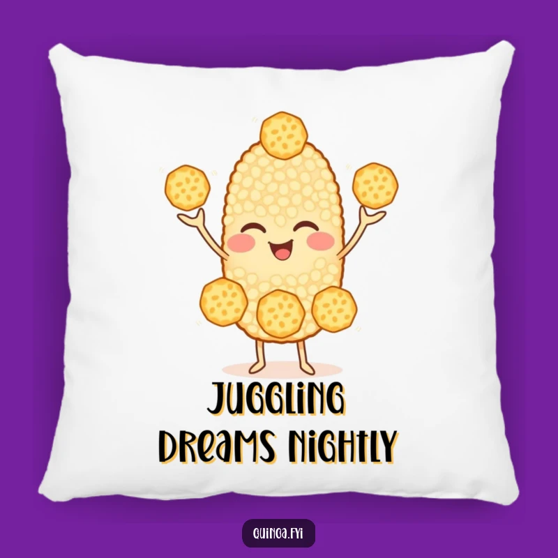 Funny Quinoa Juggling Pillow: Cozy Character Decor, Humorous Comfort for All