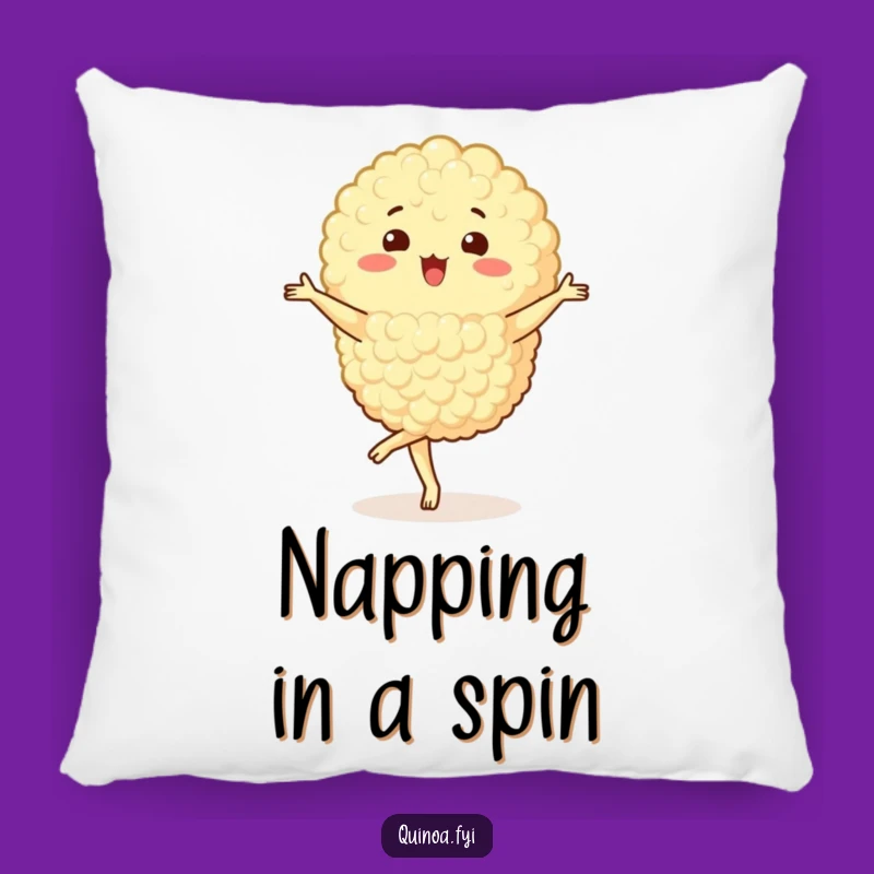 Funny Quinoa Cluster Pillow - Pirouetting Comfort, Joyful Accent, Gift