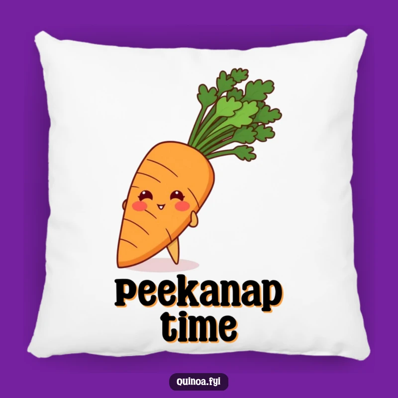 Funny Giggling Quinoa Carrot Pillow: Cuddle Up with Playful Comfort!