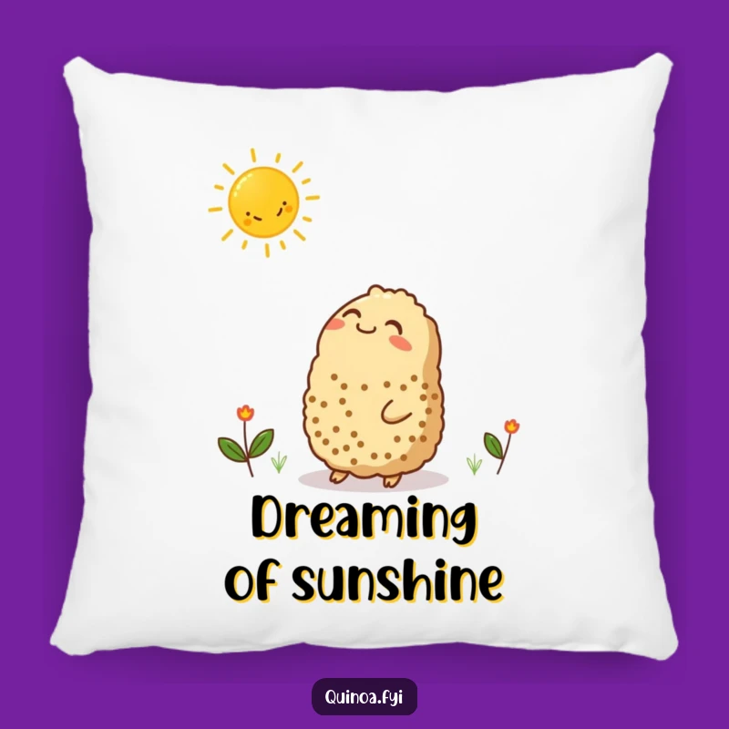 Plush Funny Quinoa Sun Pillow - Snuggle Up with Sunshine!