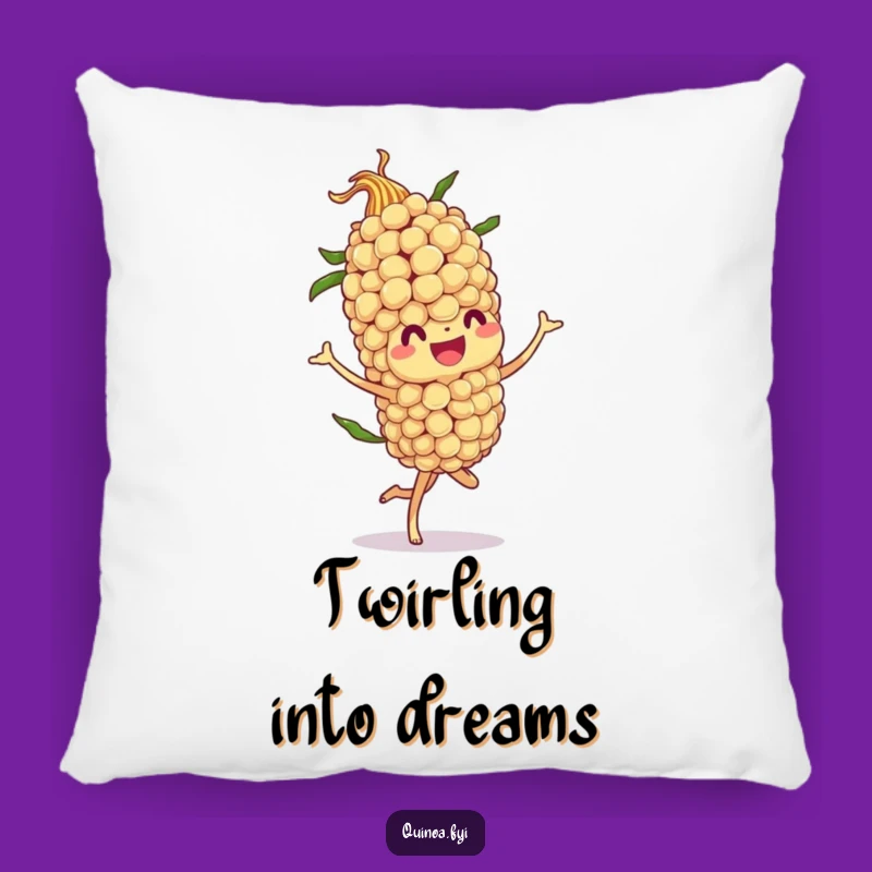 Plush Funny Quinoa Stalk Twirl Pillow - Dance into Comfort!