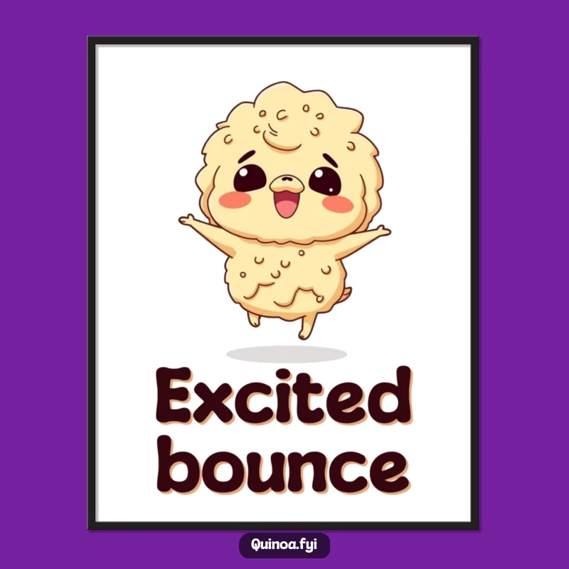 Funny Giggling Quinoa Digital Art: Instant Joy with This Hilarious Downloadable Print