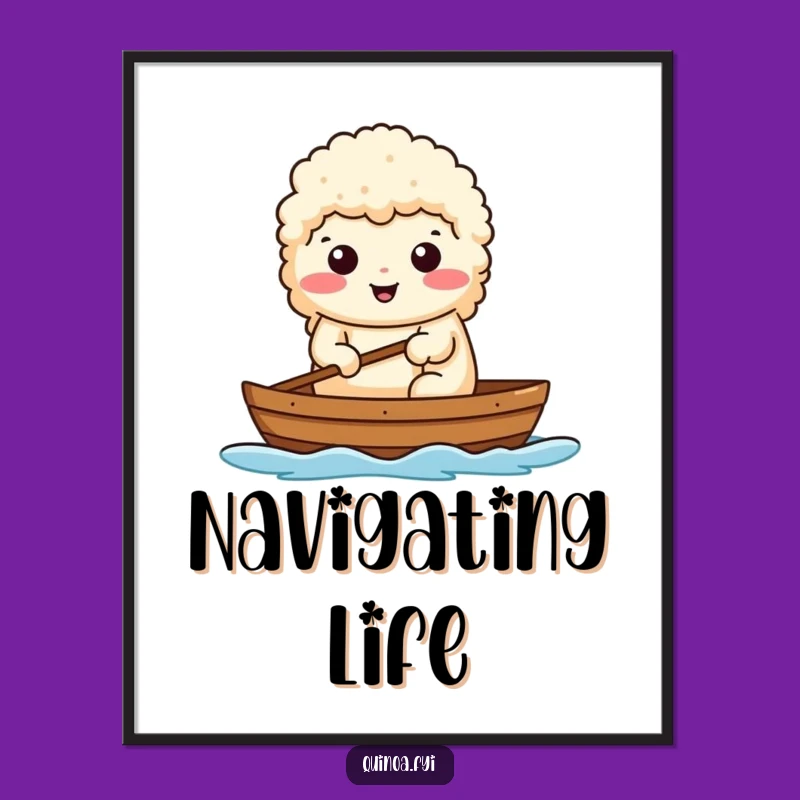 Funny Determined Quinoa Digital Art: Instant Motivation with This Hilarious Downloadable Print