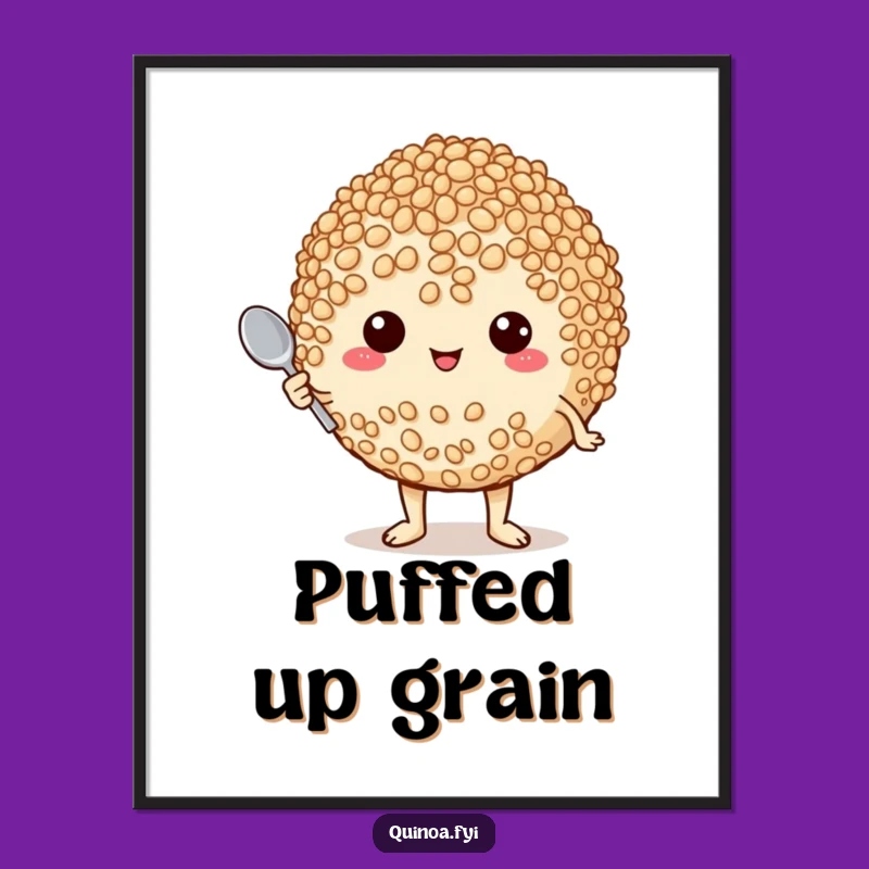 Funny Proud Quinoa Digital Art: Tiny Spoon Chef Print