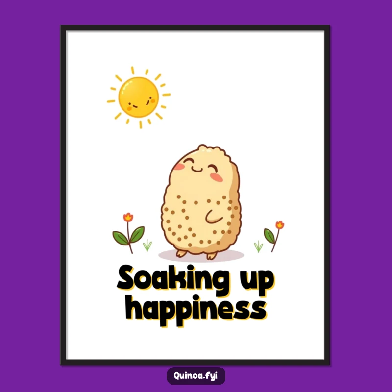 Printable Funny Quinoa Sun Art - Instant Sunshine!