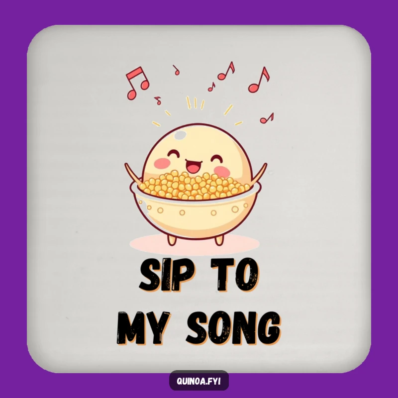 Funny Musical Quinoa Dish Coasters: Protect Surfaces with Song, A Hilarious Gift