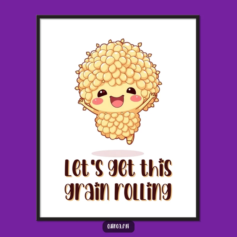 Free Printable Quinoa Hop Art: Funny Downloadable Decor for Your Kitchen!