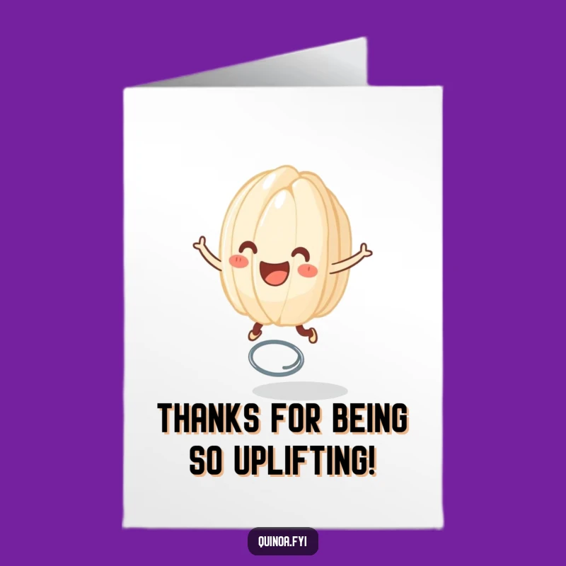 Free Printable Thank You Card: Bouncy Rice Grain to Show Your Appreciation