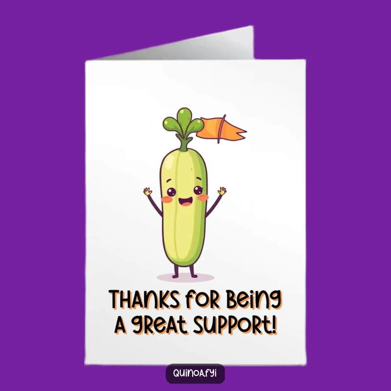 Free Printable Thank You Card: Veggie Stick Wave for a Grateful Hello