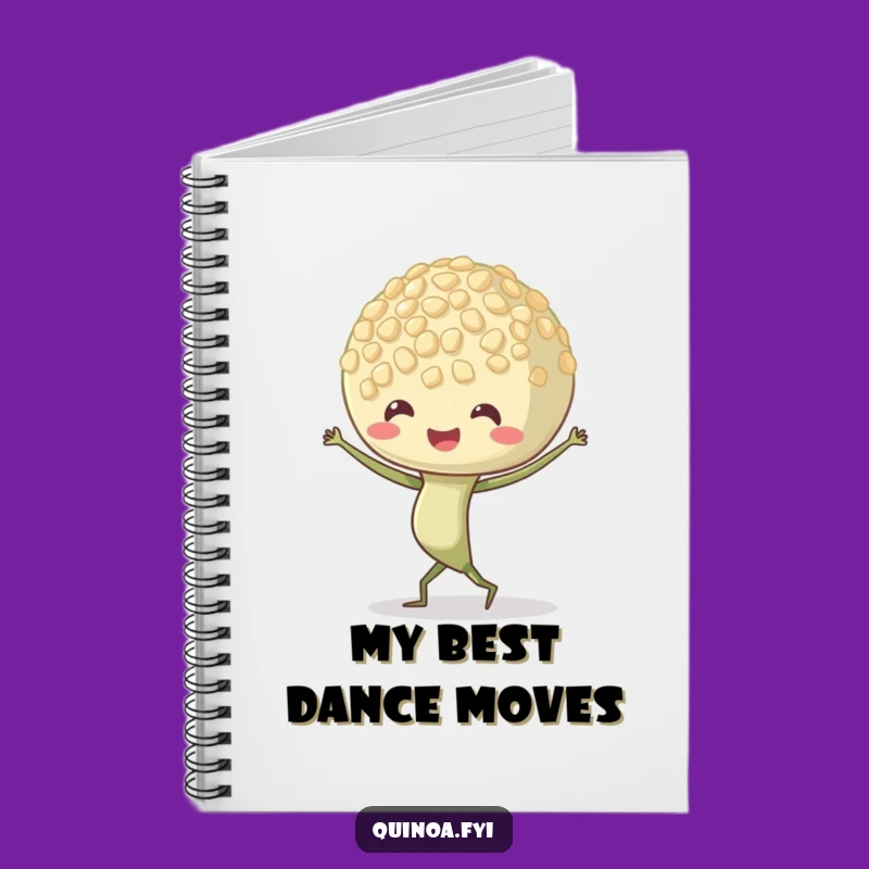 Funny Quinoa Sprout Notebook - Dancing Ideas, Wiggling Roots Journal, Gift