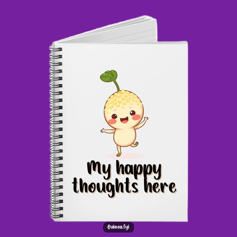 Funny Quinoa Sprout Notebook - Jot Down Ideas with Cheerful Hops!