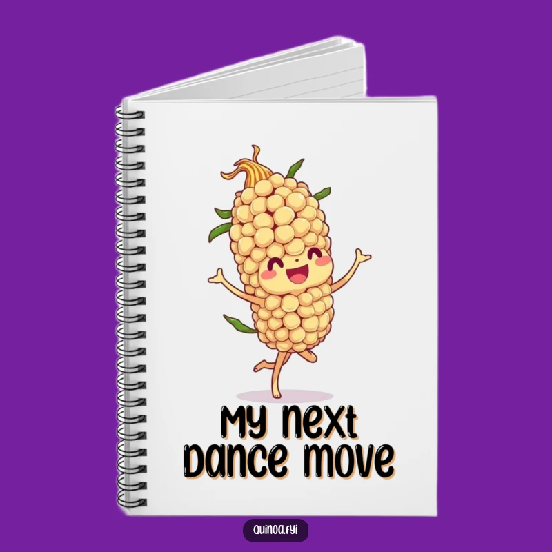Funny Quinoa Stalk Twirl Notebook - For Your Energetic Ideas!
