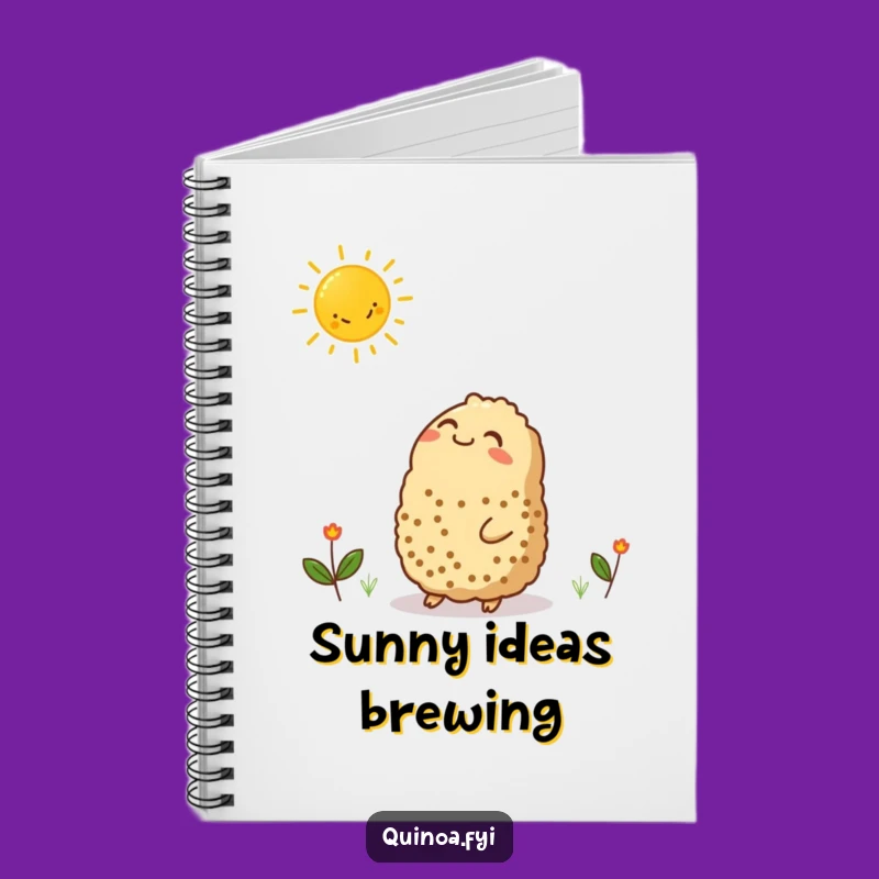Funny Quinoa Sun Notebook - For Your Brightest Ideas!