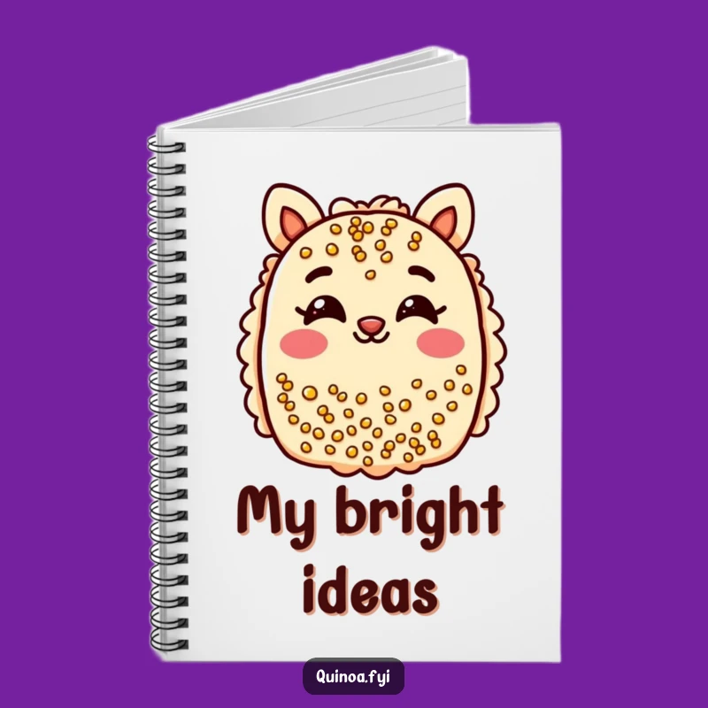 Funny Quinoa Bar Wink Notebook: Cheerful Treat, Blank Pages, Ideal Funny Gift