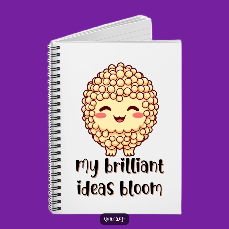 Funny Quinoa Cluster Notebook - Jot Down Ideas with a Cheeky Smirk!