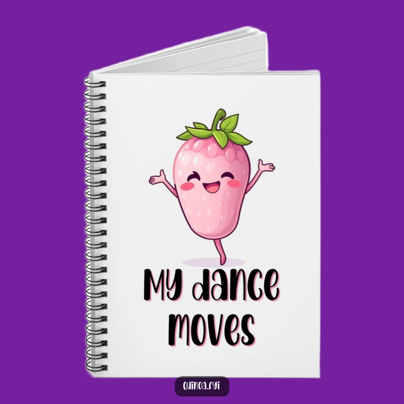 Funny Dancing Berry Notebook - Cheerful Fruit Journal Gift