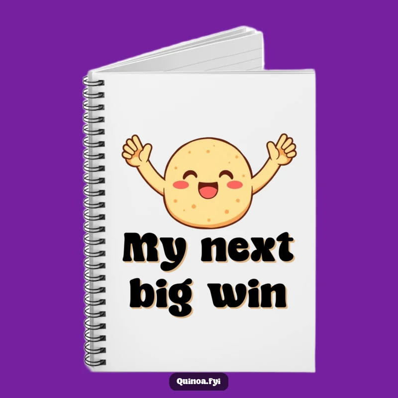 Funny Quinoa Patty Notebook - Jot Down Ideas with Joyful Energy!