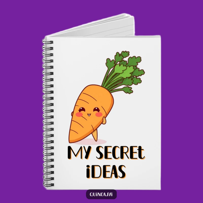 Funny Giggling Quinoa Carrot Notebook: Jot Down Ideas with Playful Humor!