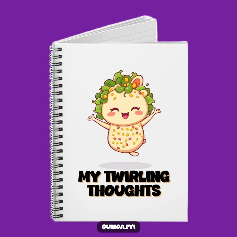 Funny Twirling Quinoa Salad Notebook: Jot Down Culinary Ideas