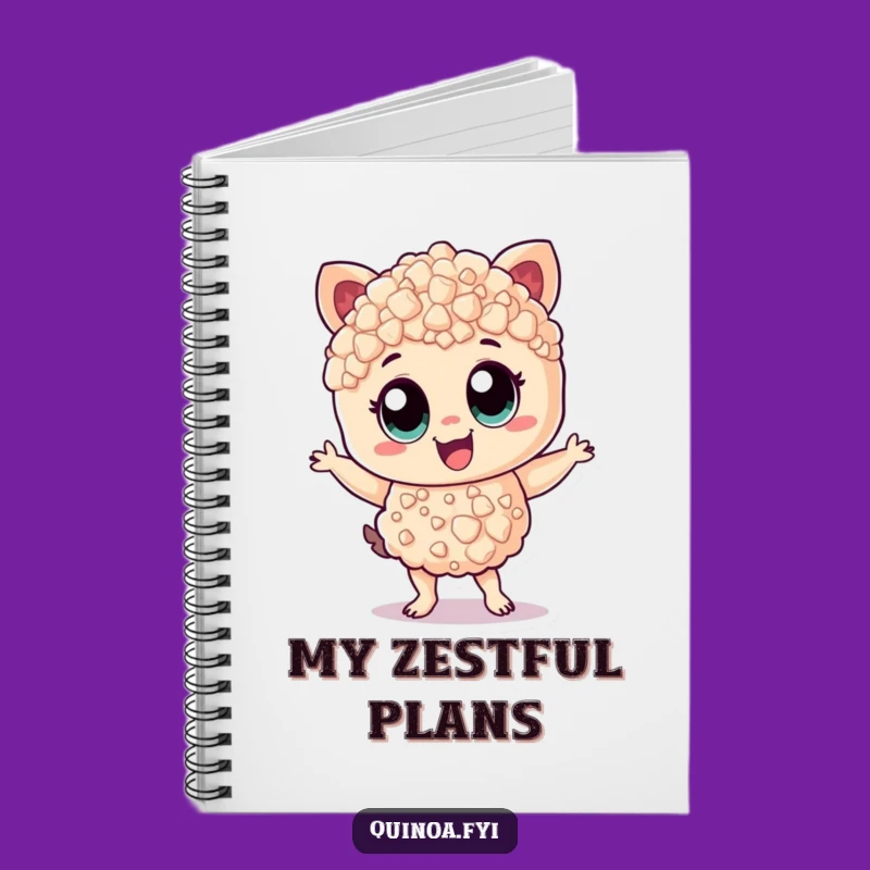 Funny Quinoa Dance Notebook - Cheerful Zestful Journal Gift