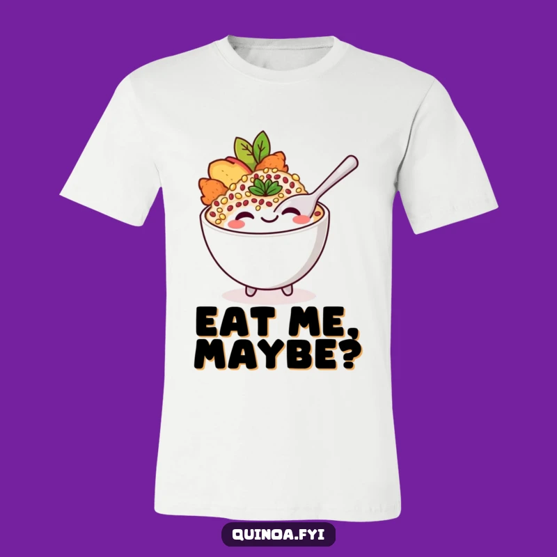 Funny Quinoa Bowl Spoon T-Shirt: Wear Your Foodie Fun!