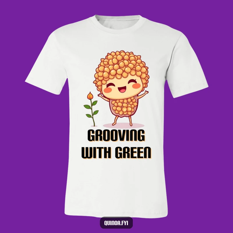 Funny Quinoa Dance T-Shirt: Wearable Joy with a Silly Veggie Character, Great Funny Gift Idea